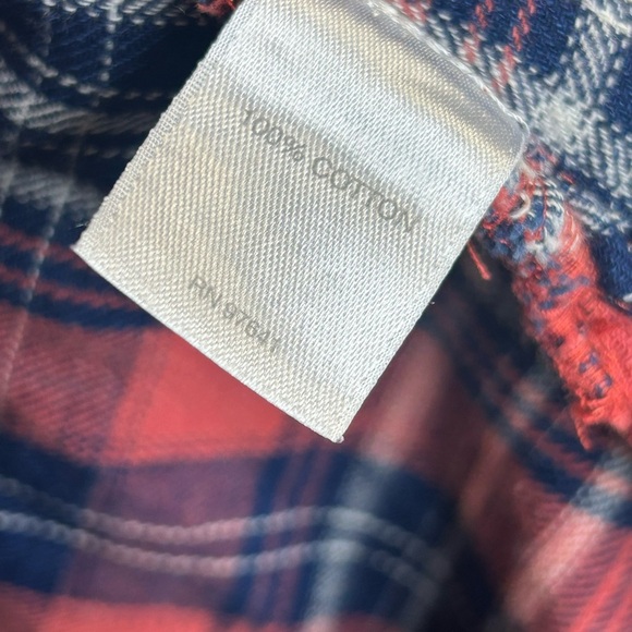 J. Jill XS Red and Blue Plaid Shirt Cotton Hiking Fishing Camping Outdoor Casual - Picture 6 of 9